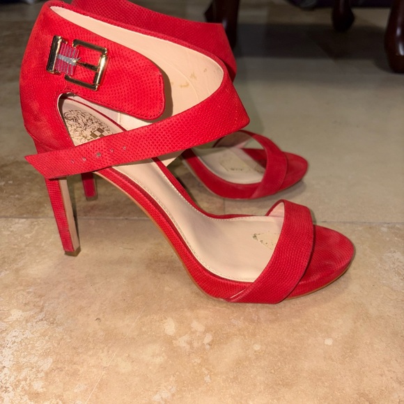 Vince Camuto Red Heeled Sandals - Picture 4 of 4